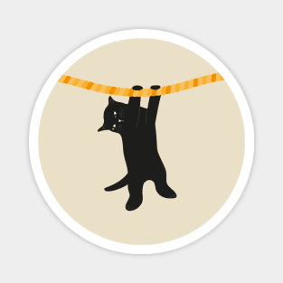 cat and rope Magnet